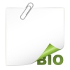 vector bio corner with paperclip