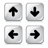 vector glossy arrow buttons