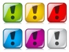 vector exclamation mark buttons