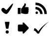 vector black symbols