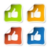 vector thumb up stickers