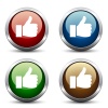 Vector thumb up buttons