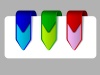 vector arrow ribbon signs