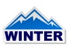 vector winter mountain sticker