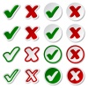 vector checkmark stickers