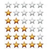 vector golden shiny rating stars