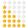 vector yellow shiny rating stars