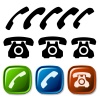 vector old phone icons