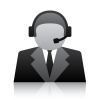 vector telephone user support icon