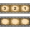 vector striped blank film strip