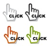 Vector click hand cursor stickers