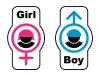 vector boy girl toilet symbols
