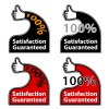vector thumb up satisfaction guaranteed labels