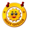 vector golden best choice sun