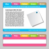 vector web template - Easy change focus on any tab