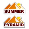 vector summer egypt pyramid stickers