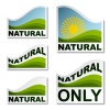 vector natural landscape stickers