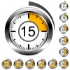 Vector chrome round timers