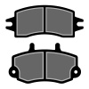 vector brake pad black silhouettes