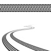 vector winding trace of the terrain tyres