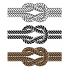 vector black rope knot symbols