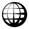 vector globe black symbol