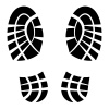 vector clean shoe imprints