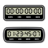 vector black LCD counter - countdown timer