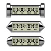 vector chrome LCD counter - countdown timer