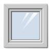 vector white plastic window