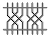 vector metal ornate fence