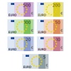 vector euro paper bill banknotes