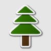 vector paper spruce tree symbol