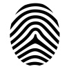 vector drawing fingerprint symbol