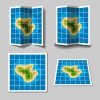 vector island map icons