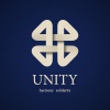 vector unity paper quarterfoil icon design template