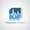 vector abstract stylized vibration icon