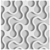 vector 3d paper seamless pattern