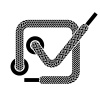 vector shoe lace checkmark symbol