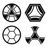 vector soccer club emblem ball pattern