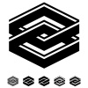 vector unity square black white symbols