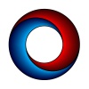vector abstract red blue circle design