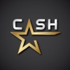 EPS10 vector cash golden star inscription icon