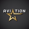 EPS10 vector aviation golden star inscription icon