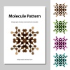 vector molecule science pattern brochure template