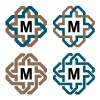 vector abstract magic knot letter eternity emblem