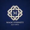vector abstract magic eternity paper letter emblem