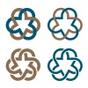 vector abstract magic knot flower eternity emblem
