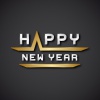 EPS10 vector happy new year text icon