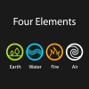 vector four natural elements symbols
